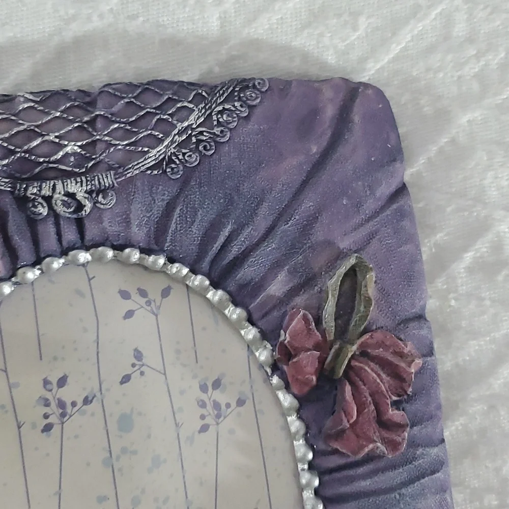 Vintage 1980's Purple 2D Picture Frame 3.5x5 - Picture 3 of 6